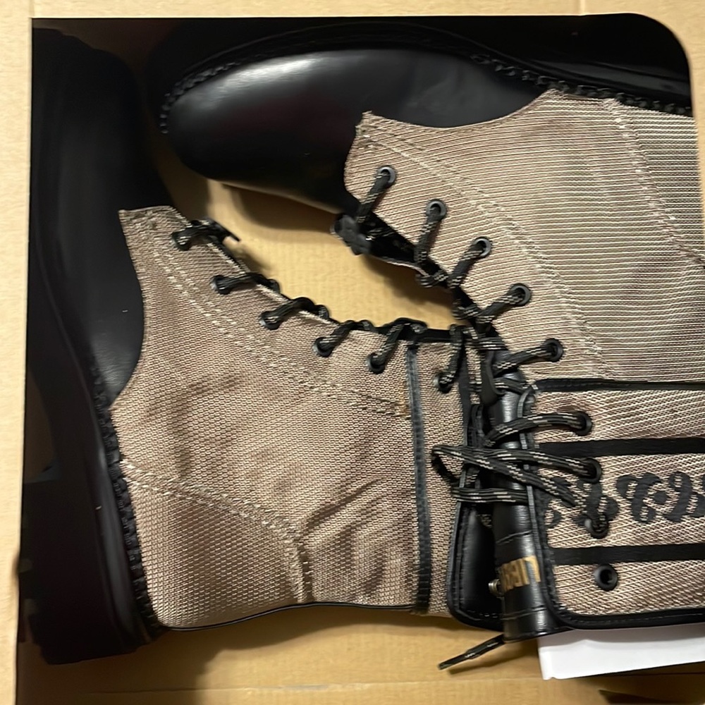 Women’s black army boots